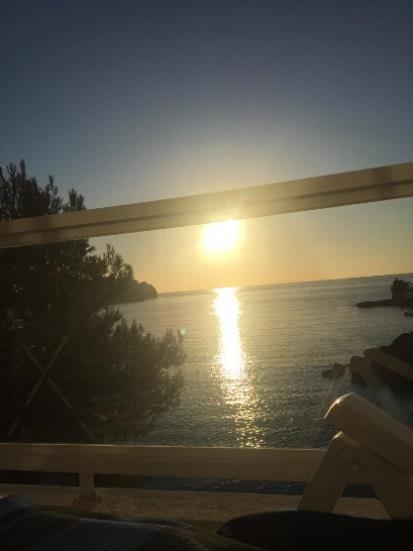 Abendsonne auf dem Balkon